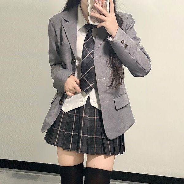 中古】茨城県 開智望小学校 男子制服 4点 (ブレザー・ニット