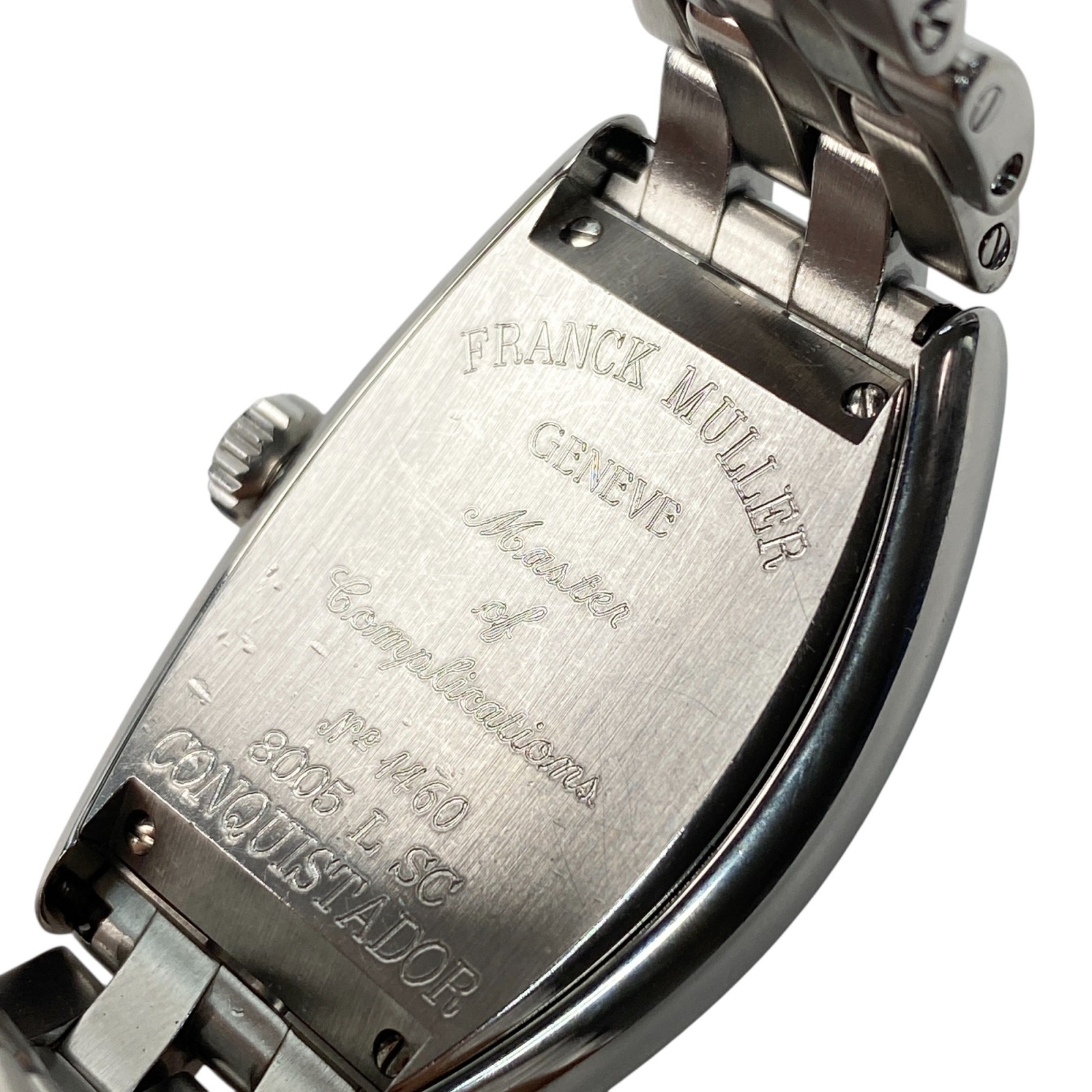 フランクミュラー FRANCK MULLER レディース コンキスタドール シルバー文字盤 SS 8005L SC オートマ 自動巻き フランクミュラー FRANCK MULLER レディース コンキスタドール シルバー文字盤 SS 8005L SC オートマ 自動巻き