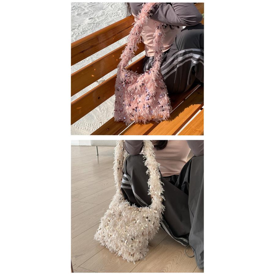 【夏セール!】スパンコール シャギー ワンハンドルバッグ 大人かわいい 2024春夏新作【akb312-130】【予約販売:15-20日】60込 【夏セール!】スパンコール シャギー ワンハンドルバッグ 大人かわいい 2024春夏新作【akb312-130】【予約販売:15-20日】60込