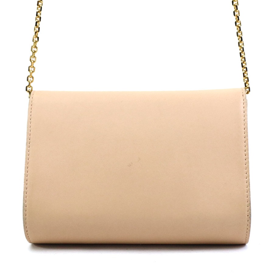 フェンディ FENDI 斜め掛けショルダーバッグ レザー/メタル ピンクベージュ/ゴールド レディース 8M0322-K47 w1044a フェンディ FENDI 斜め掛けショルダーバッグ レザー/メタル ピンクベージュ/ゴールド レディース 8M0322-K47 w1044a