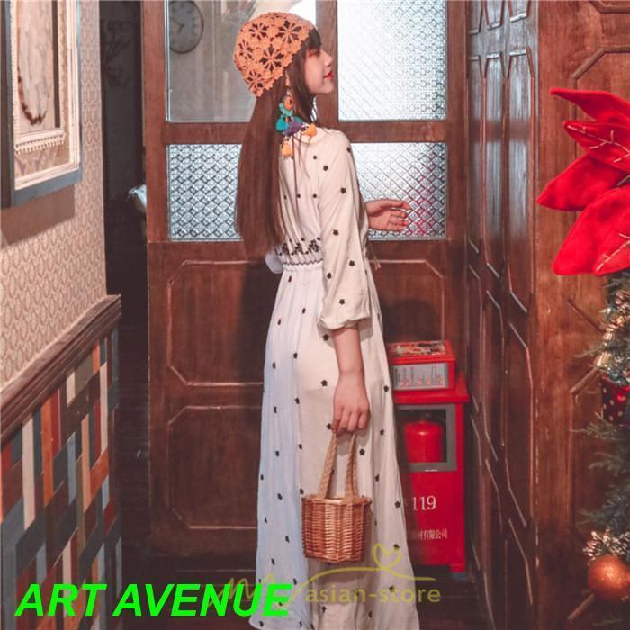 ワンピース 七分袖 春夏秋 ロング丈 コットン 大人可愛い 柔らかい シンプル カジュアル ナチュラル エスニック 刺繍 着痩せ Aライン リゾート 旅行 ワンピース 七分袖 春夏秋 ロング丈 コットン 大人可愛い 柔らかい シンプル カジュアル ナチュラル エスニック 刺繍 着痩せ Aライン リゾート 旅行