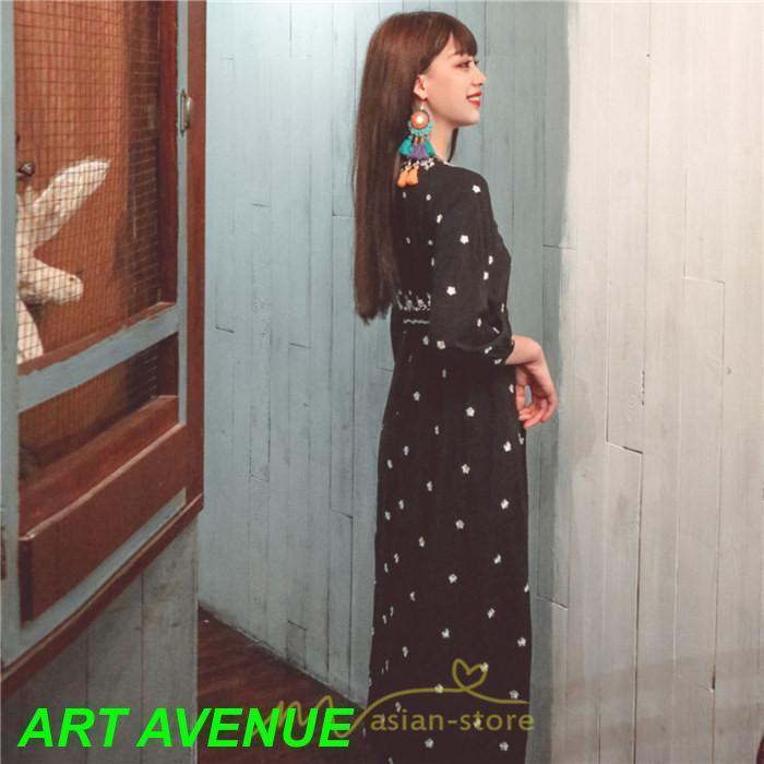 ワンピース 七分袖 春夏秋 ロング丈 コットン 大人可愛い 柔らかい シンプル カジュアル ナチュラル エスニック 刺繍 着痩せ Aライン リゾート 旅行 ワンピース 七分袖 春夏秋 ロング丈 コットン 大人可愛い 柔らかい シンプル カジュアル ナチュラル エスニック 刺繍 着痩せ Aライン リゾート 旅行