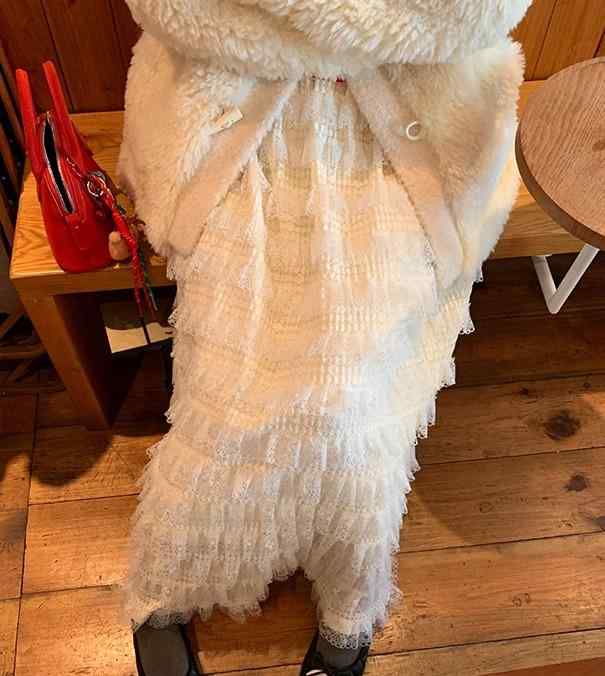 ティアードスカート ロング レディース ボトムス ガーリー マキシスカート レース ファッション 秋冬 ベージュ ティアードスカート ロング レディース ボトムス ガーリー マキシスカート レース ファッション 秋冬 ベージュ