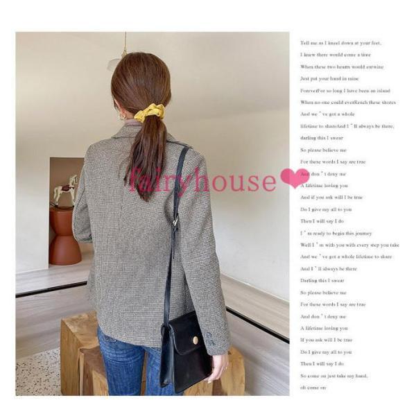 【急速出荷 2025年新作】ブレザー スーツ レディース 秋服 長袖テーラードジャケット ショット丈 オシャレチェック柄ブレザースーツ オフィス 30代アウター 韓国風 通勤OL 40代 50代