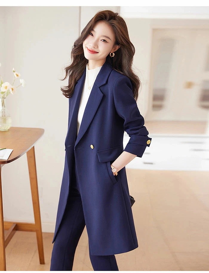 スーツパンツスーツ2点セット スーツ パンツスーツ ビジネススーツ 入園式 フォーマル セットアップ スーツ レディース セレモニー 入学式 卒園式 ロングテーラードジャケット＆ワイドパンツ 通勤 フ