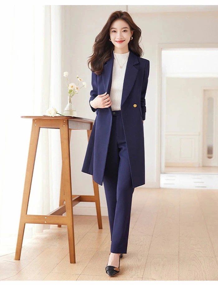 スーツパンツスーツ2点セット スーツ パンツスーツ ビジネススーツ 入園式 フォーマル セットアップ スーツ レディース セレモニー 入学式 卒園式 ロングテーラードジャケット＆ワイドパンツ 通勤 フ