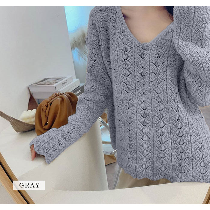 【急速出荷】ニット レディース トップス 秋 冬 秋冬 黒 長袖 チュニック セーター 無地 長袖セーター Vネック 長袖ニット 透かし編み ブラック グレー ベージュ 透かし ニットソー 大人 透 【急速出荷】ニット レディース トップス 秋 冬 秋冬 黒 長袖 チュニック セーター 無地 長袖セーター Vネック 長袖ニット 透かし編み ブラック グレー ベージュ 透かし ニットソー 大人 透