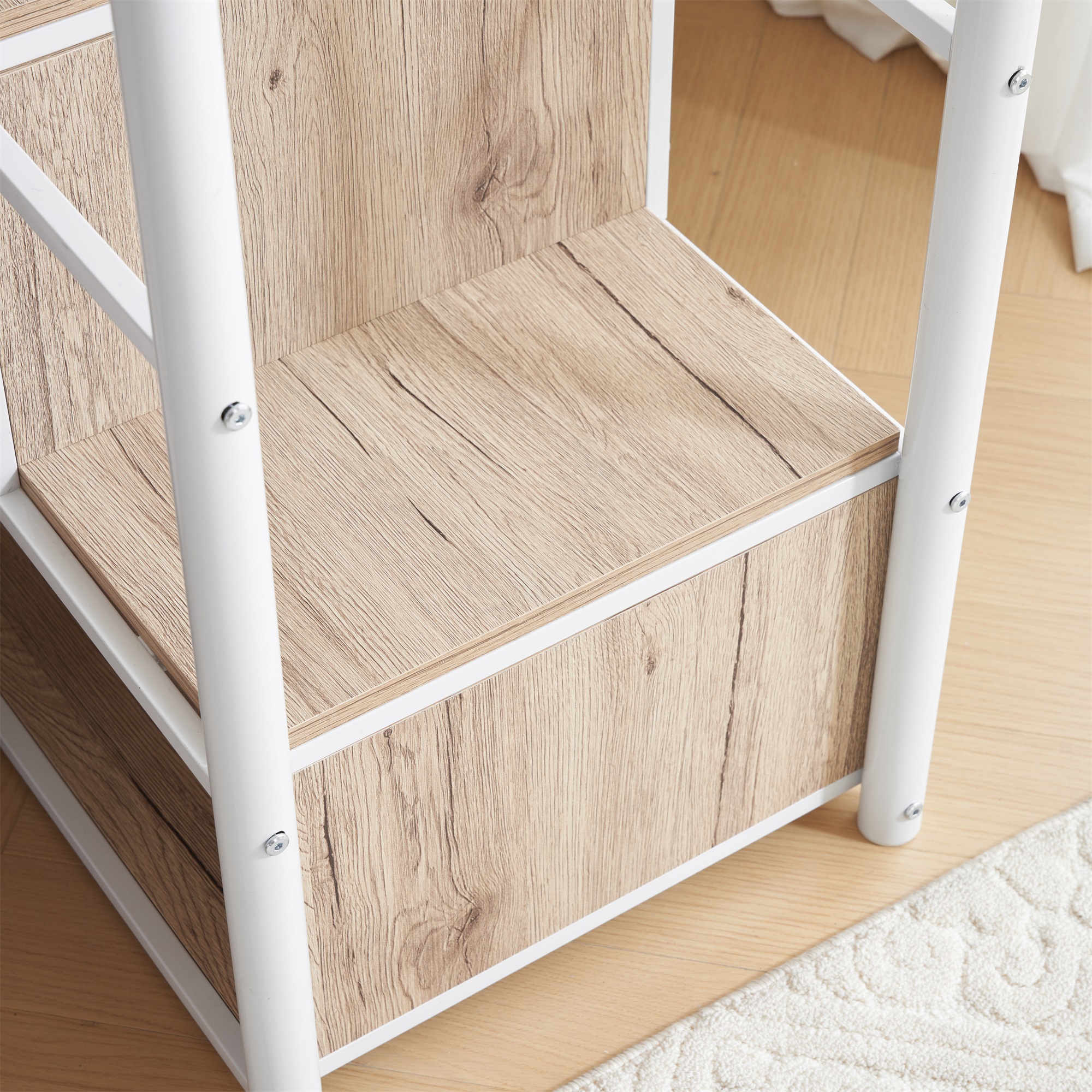 ホワイトロフトベッド パイプベッド シングル 木 収納 北欧風 子供部屋スチール 楽天市場】ロフトベッド パイプベッド シングル 耐荷重150kg 高さ140cm