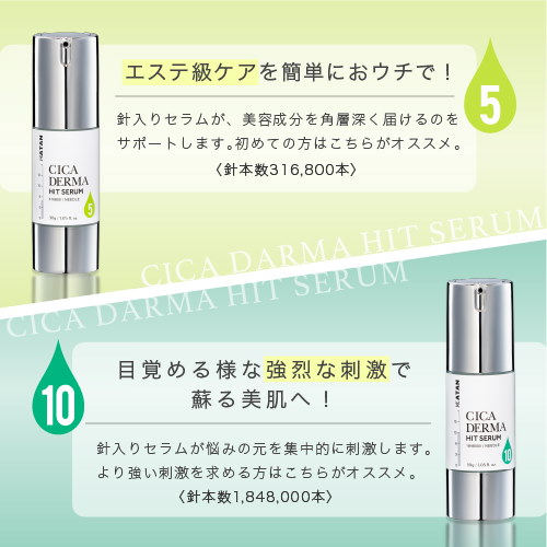 KATAN CICAダーマヒットセラム10 2本分 Amazon.co.jp: KATAN Cica ダーマヒットセラム10 30g シカ ニードル