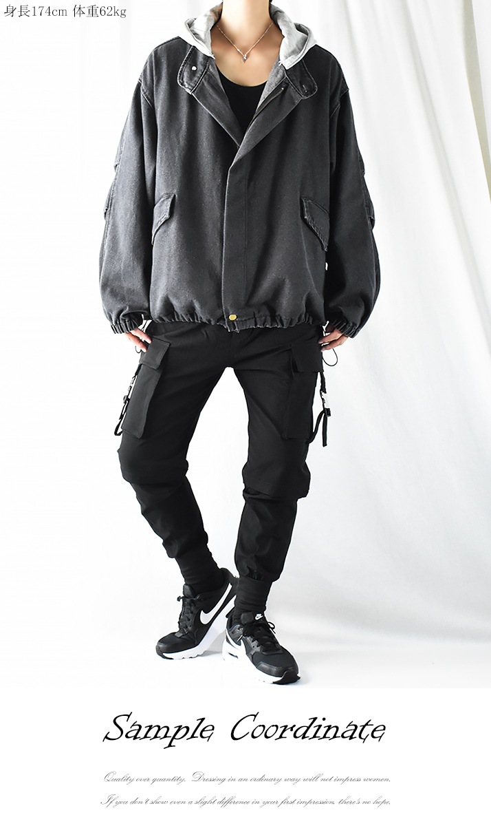 ma1 ジャケット ma-1 大きいサイズ デニムジャケット フード付き メンズ 黒 gジャン Gジャン パーカー 脱着 オーバーサイズ ビッグシルエット ミリタリージャケット スタンドカラー