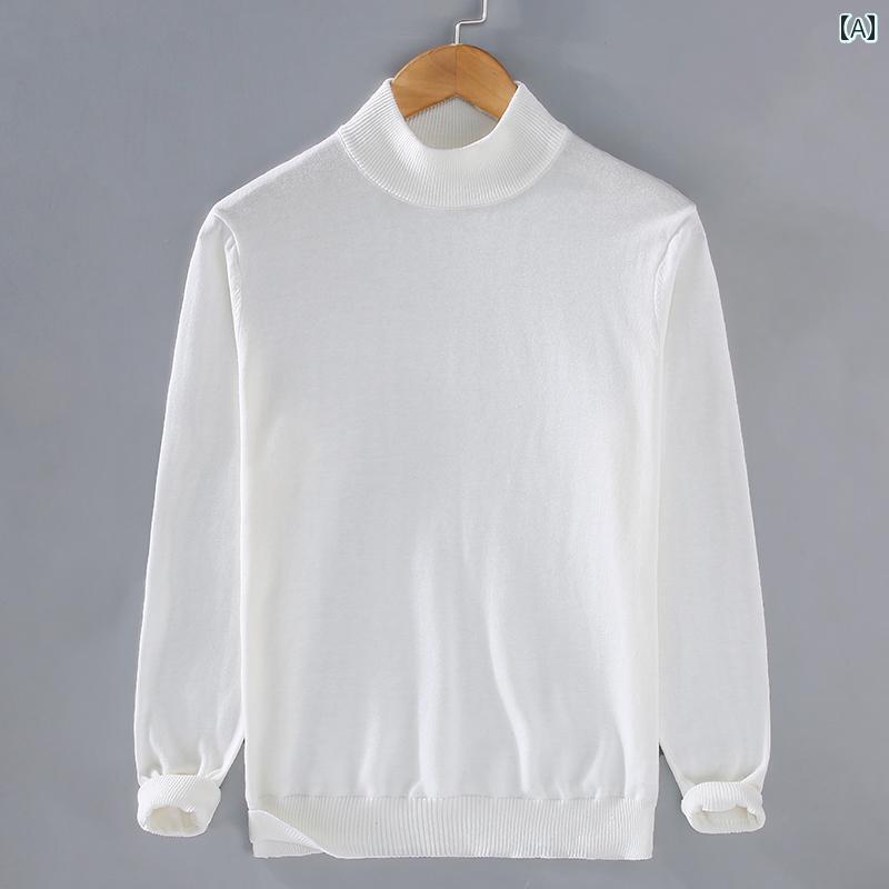 メンズ ファッション シンプル おしゃれ カジュアル 秋冬 コットン ハーフ タートルネックセーター 無地 暖かい ボトム シャツ セーター メンズ ファッション シンプル おしゃれ カジュアル 秋冬 コットン ハーフ タートルネックセーター 無地 暖かい ボトム シャツ セーター