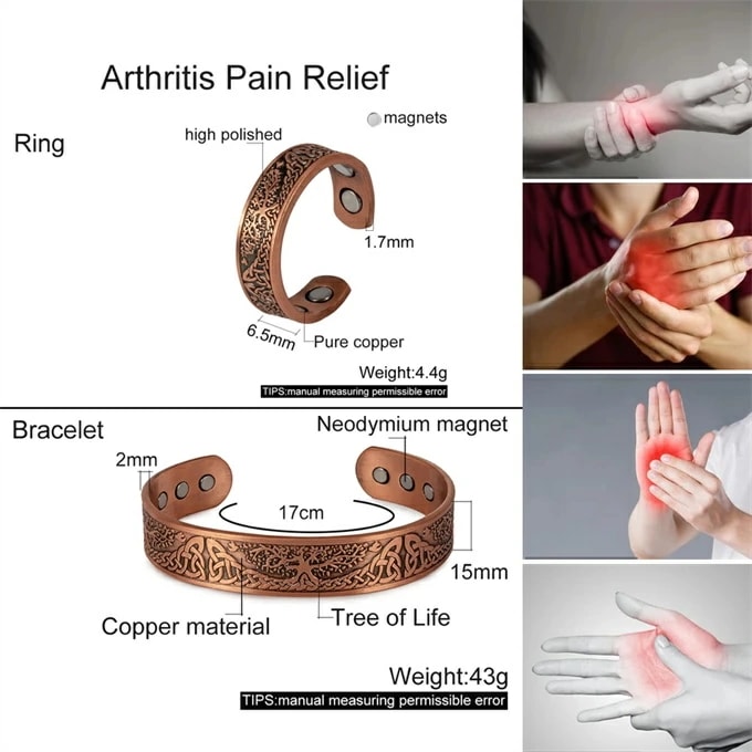 純銅製ジュエリー 純銅磁気ブレスレット エネルギーマグネット付き 磁気ブレスレット ストレス解消 減量 痩身 調節可能 健康エネルギー 高磁石 瞑想 ヨガ 銅 ブレスレットバングル 健康 効果 アクセ