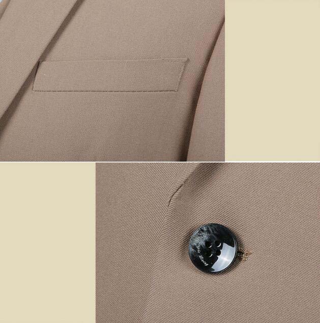 メンズスーツセットアップビジネススーツ3ピーススーツカジュアルl3点セットジャケット+ベスト+パンツ上下セットフォーマルスーツ男性スーツ人気カーキ細身スーツ無地スリムスーツ通勤二次会披露宴パーティー冠