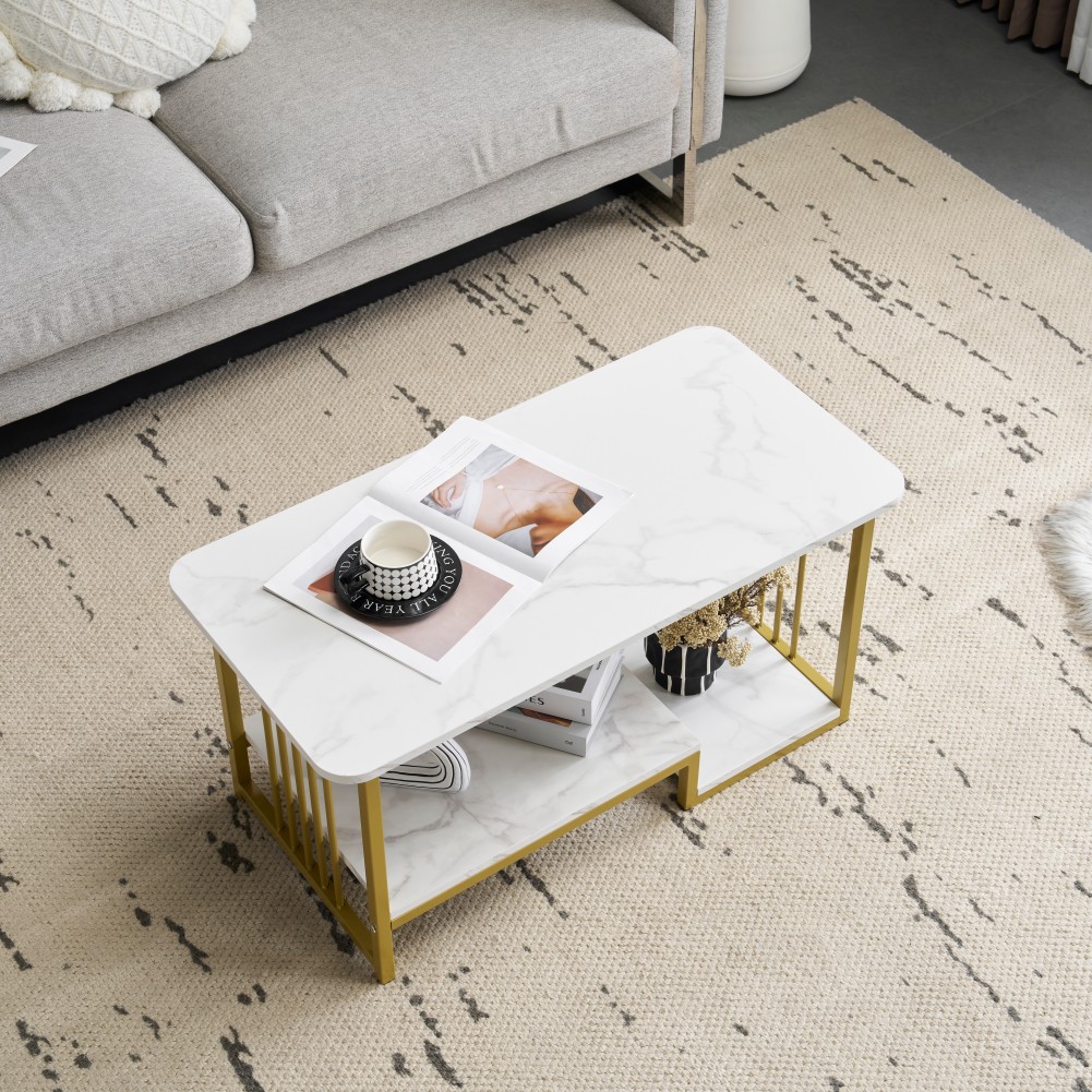 【国内発送.送.料.無.料！】【新作登場】センターテーブル 大理石調 収納付き 幅90cm ローテーブル 長方形 収納棚 コーヒーテーブル おしゃれ リビングテーブル コンパクト 北欧カフェテーブル【