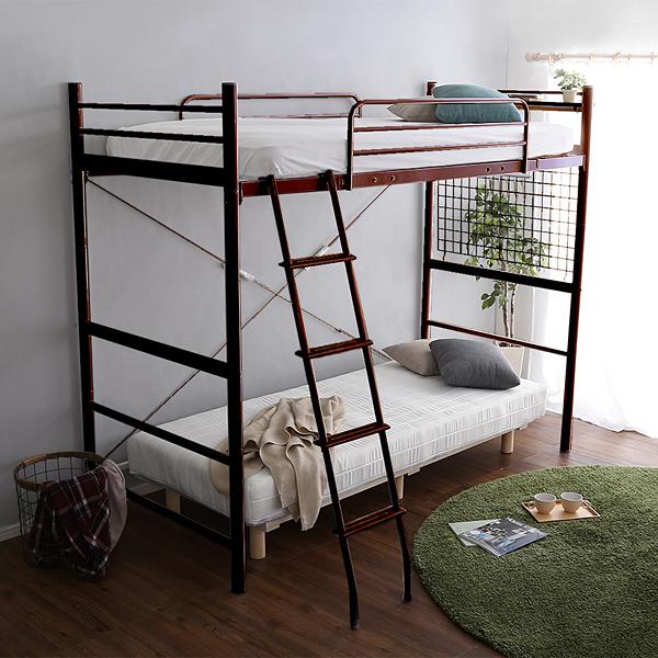 ロフトベッド はしご 宮棚付き コンセント付き パイプベッド 大人用 シンプル 2段ベッド スチール シルバー ブラック 黒 ホワイト 白 銀色 ブラウン 茶色 ロフトベッド はしご 宮棚付き コンセント付き パイプベッド 大人用 シンプル 2段ベッド スチール シルバー ブラック 黒 ホワイト 白 銀色 ブラウン 茶色