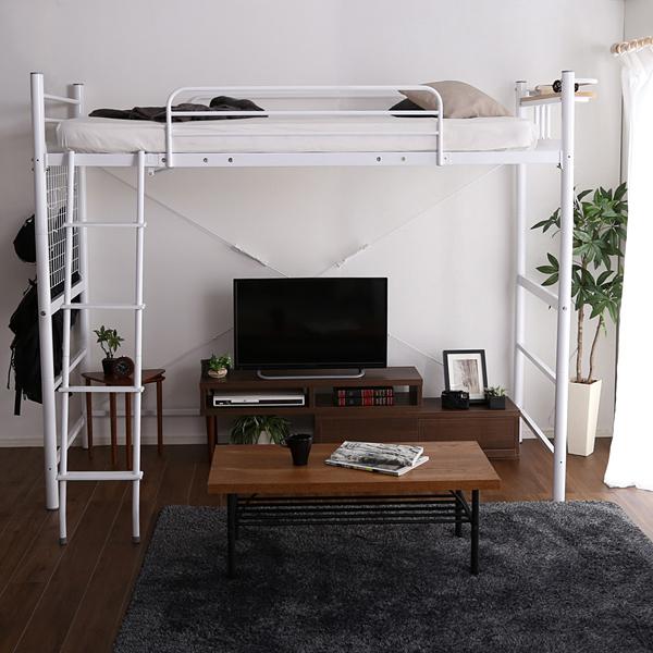 ロフトベッド はしご 宮棚付き コンセント付き パイプベッド 大人用 シンプル 2段ベッド スチール シルバー ブラック 黒 ホワイト 白 銀色 ブラウン 茶色 ロフトベッド はしご 宮棚付き コンセント付き パイプベッド 大人用 シンプル 2段ベッド スチール シルバー ブラック 黒 ホワイト 白 銀色 ブラウン 茶色