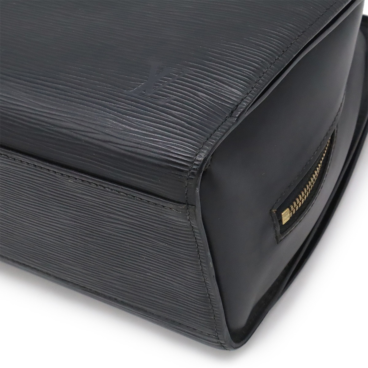 エピ ポンヌフ ハンドバッグ レザー ノワール 黒 ブラック ゴールド金具 M5205