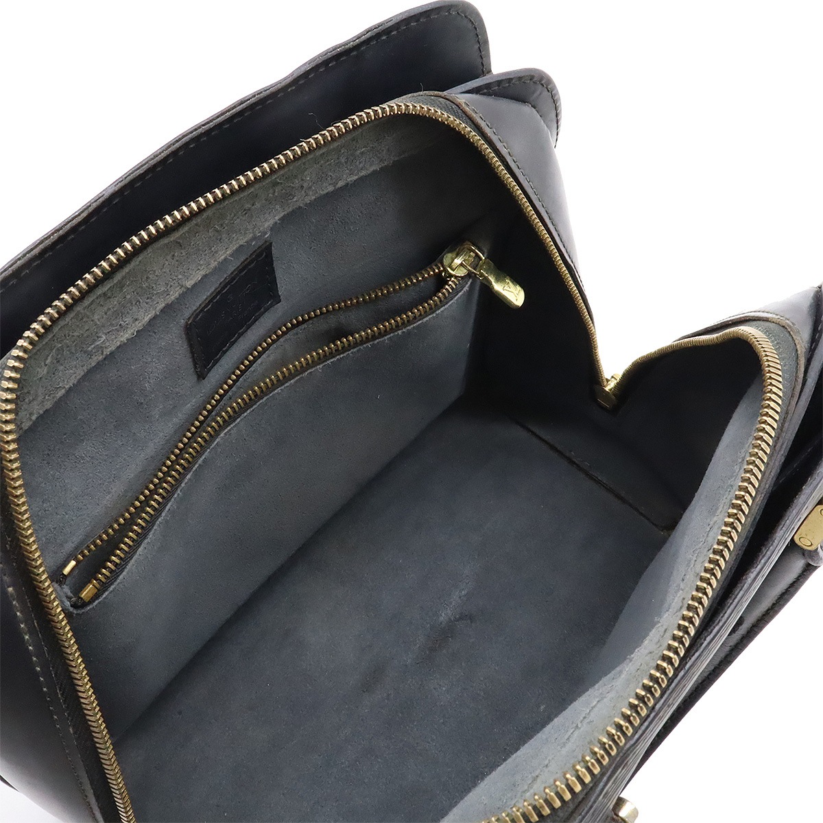 エピ ポンヌフ ハンドバッグ レザー ノワール 黒 ブラック ゴールド金具 M5205