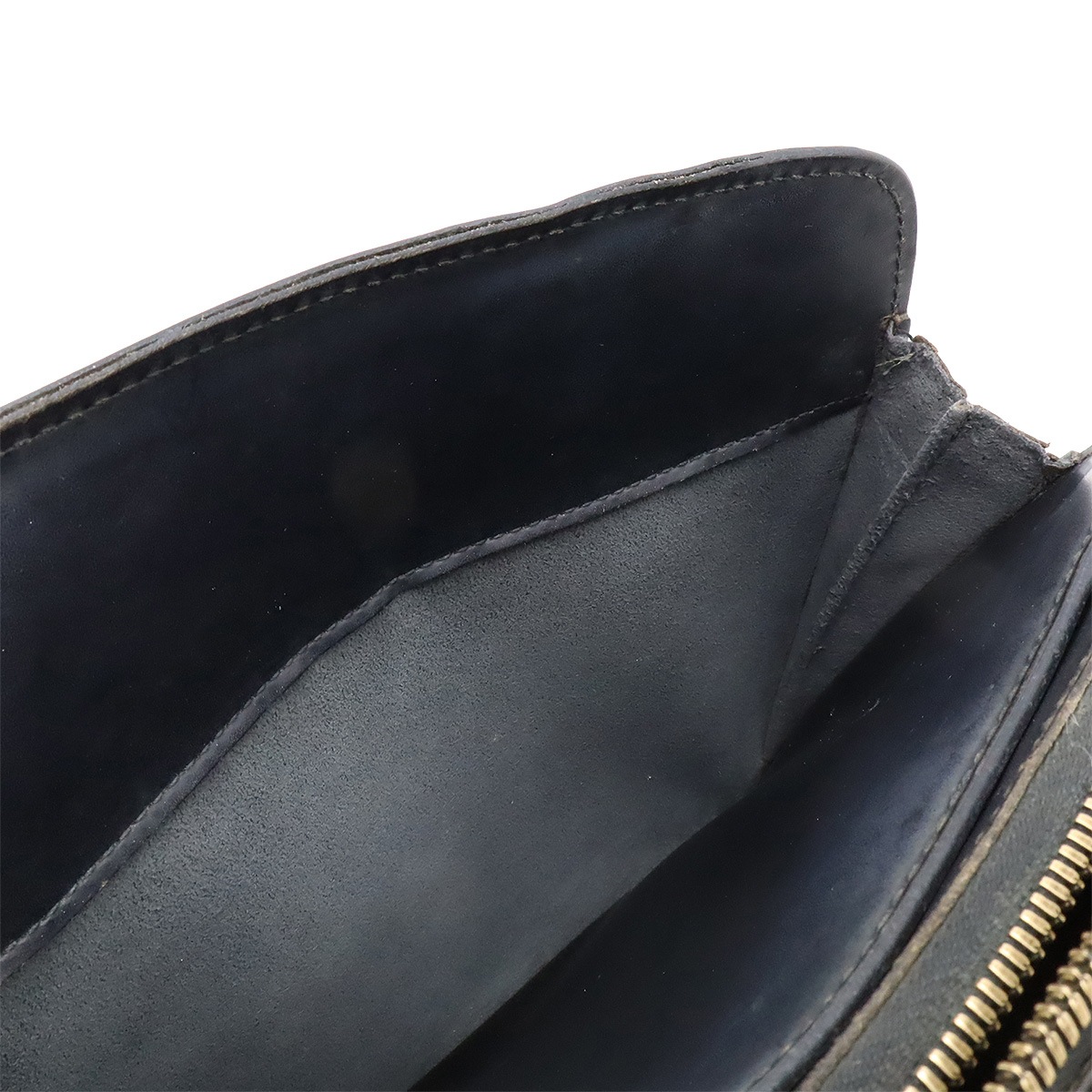 エピ ポンヌフ ハンドバッグ レザー ノワール 黒 ブラック ゴールド金具 M5205