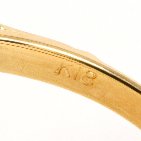 K18 18金 YG イエローゴールド リング 指輪 11号 シェルカメオ ジュエリー 中古 K18 18金 YG イエローゴールド リング 指輪 11号 シェルカメオ ジュエリー 中古