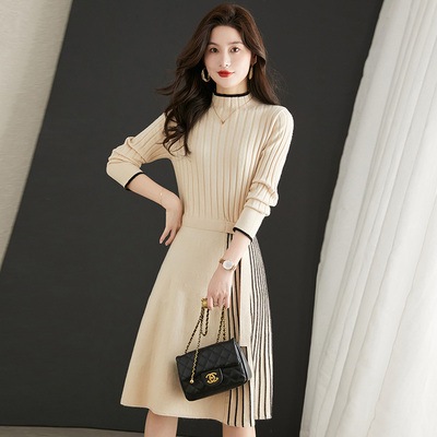 ワンピース ミディアム丈ワンピース ニットワンピース ミディアム丈 長袖 ラウンドネック ウエストベルト 切り替えデザイン プリーツ かわいい 大人可愛い きれいめ シンプル 上品 おしゃれ ワンピース ミディアム丈ワンピース ニットワンピース ミディアム丈 長袖 ラウンドネック ウエストベルト 切り替えデザイン プリーツ かわいい 大人可愛い きれいめ シンプル 上品 おしゃれ