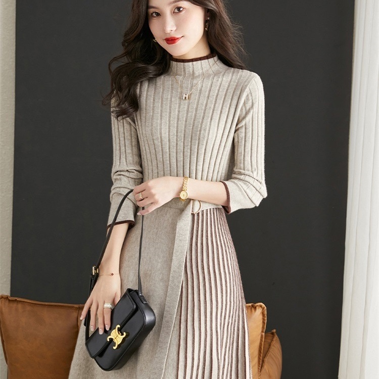 ワンピース ミディアム丈ワンピース ニットワンピース ミディアム丈 長袖 ラウンドネック ウエストベルト 切り替えデザイン プリーツ かわいい 大人可愛い きれいめ シンプル 上品 おしゃれ ワンピース ミディアム丈ワンピース ニットワンピース ミディアム丈 長袖 ラウンドネック ウエストベルト 切り替えデザイン プリーツ かわいい 大人可愛い きれいめ シンプル 上品 おしゃれ