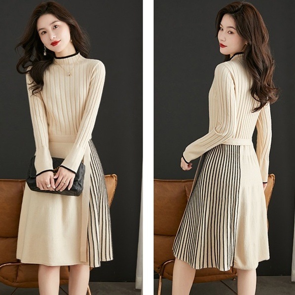 ワンピース ミディアム丈ワンピース ニットワンピース ミディアム丈 長袖 ラウンドネック ウエストベルト 切り替えデザイン プリーツ かわいい 大人可愛い きれいめ シンプル 上品 おしゃれ ワンピース ミディアム丈ワンピース ニットワンピース ミディアム丈 長袖 ラウンドネック ウエストベルト 切り替えデザイン プリーツ かわいい 大人可愛い きれいめ シンプル 上品 おしゃれ