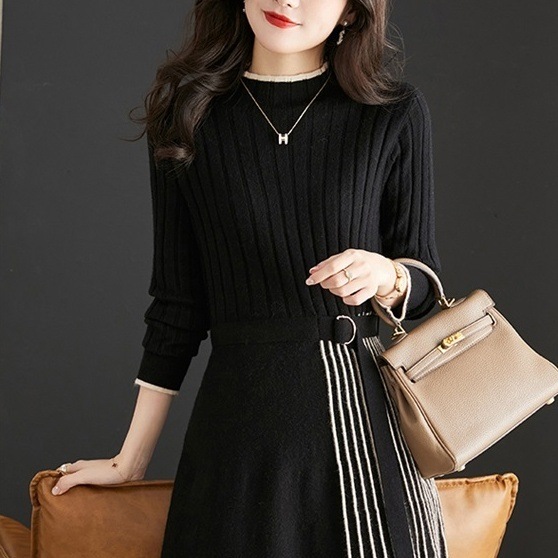 ワンピース ミディアム丈ワンピース ニットワンピース ミディアム丈 長袖 ラウンドネック ウエストベルト 切り替えデザイン プリーツ かわいい 大人可愛い きれいめ シンプル 上品 おしゃれ ワンピース ミディアム丈ワンピース ニットワンピース ミディアム丈 長袖 ラウンドネック ウエストベルト 切り替えデザイン プリーツ かわいい 大人可愛い きれいめ シンプル 上品 おしゃれ