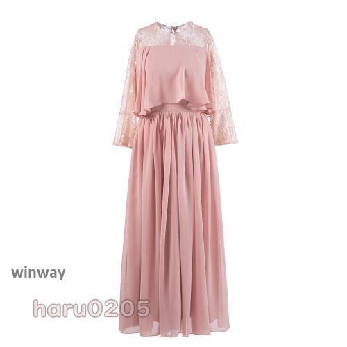 【激安販売】ワンピース 結婚式 パーティードレス ドレス レディース フォーマル 大きいサイズ お呼ばれ ミセス 服装 女性 袖あり 披露宴 二次会 成人式 30代 40代 50代