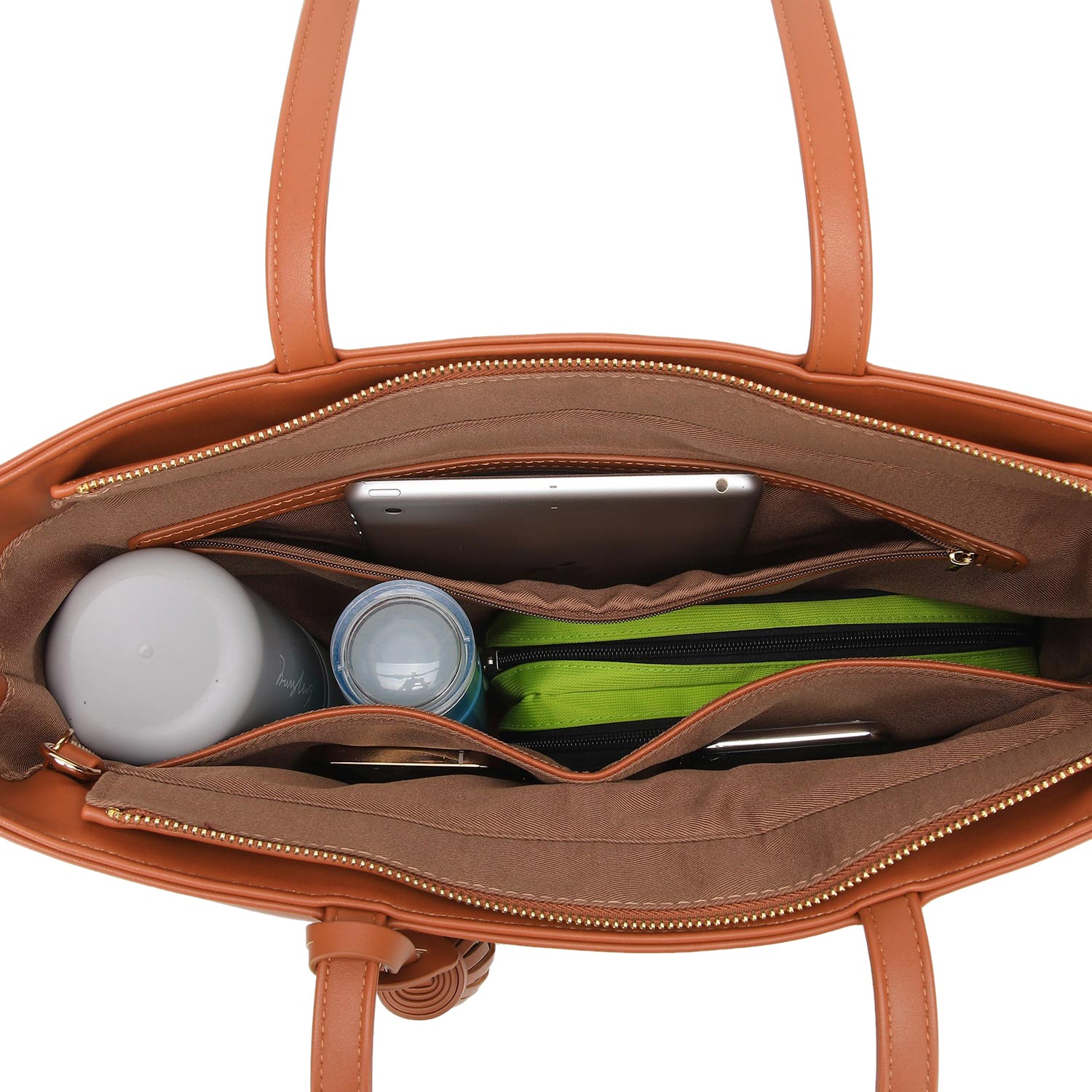 トートバッグ レディース 大きめ ファスナー付き BIG TASSEL UNG-52510B