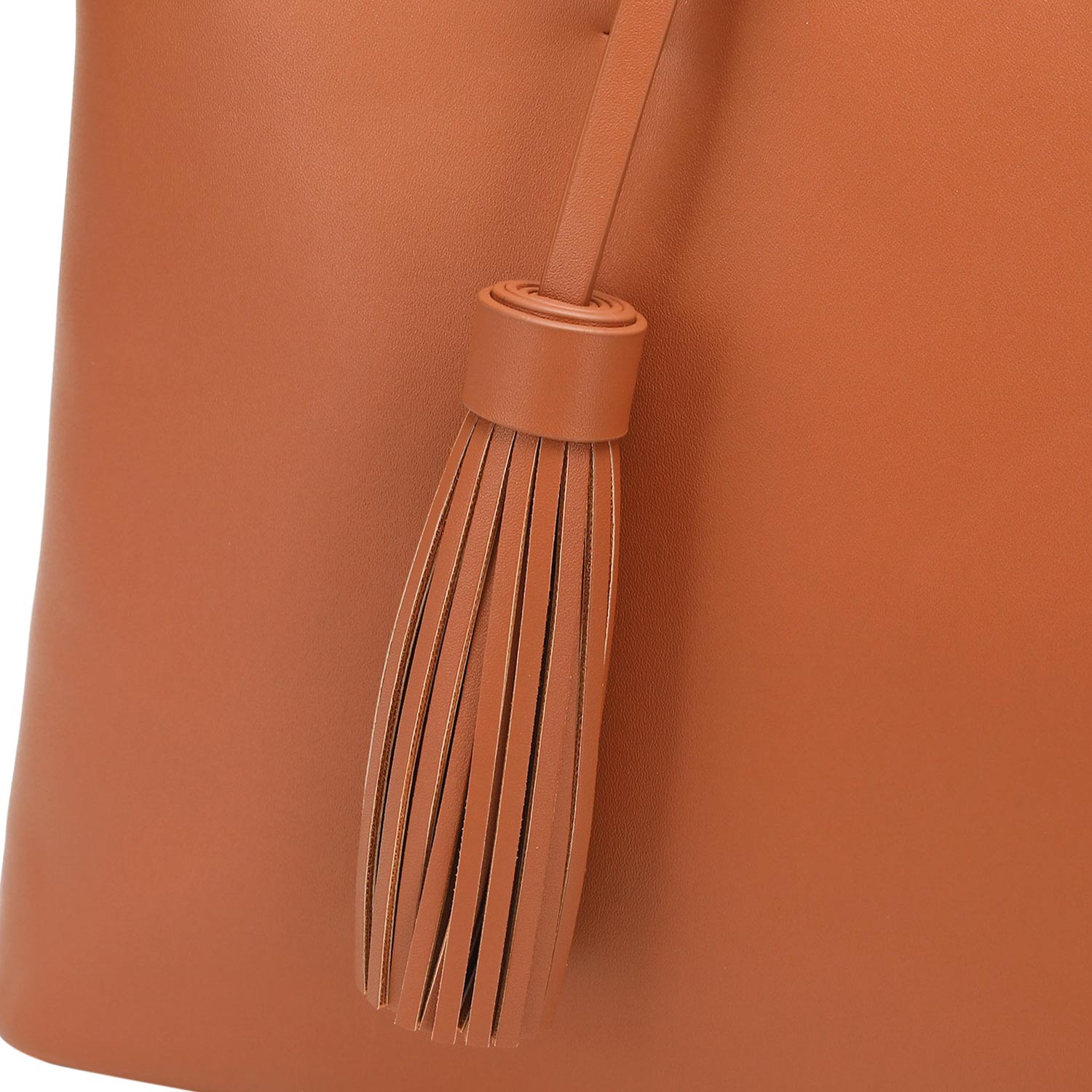 トートバッグ レディース 大きめ ファスナー付き BIG TASSEL UNG-52510B