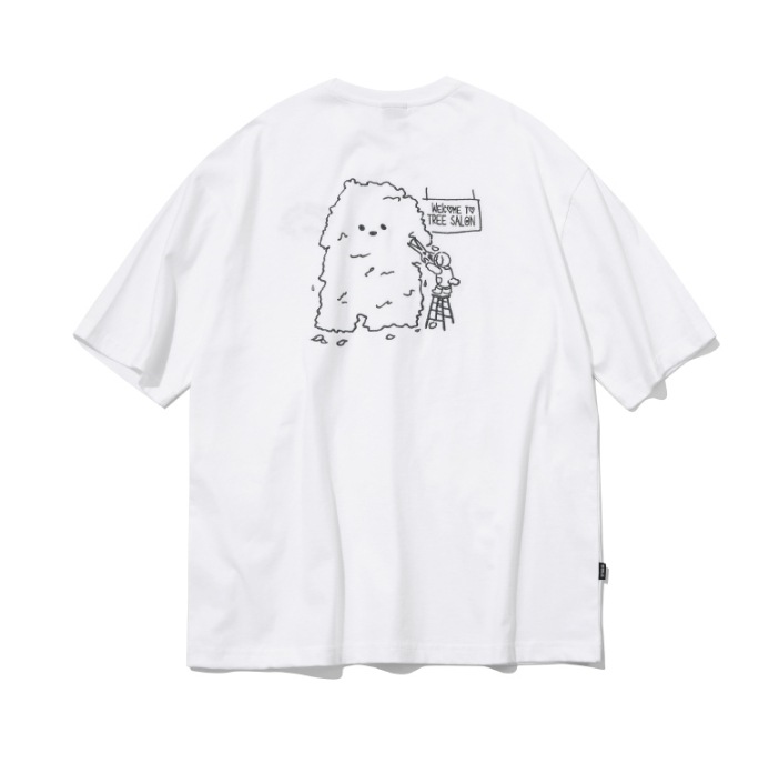 CPGN STUDIO】 Tree Salon Embroidered Short Sleeve Tee T