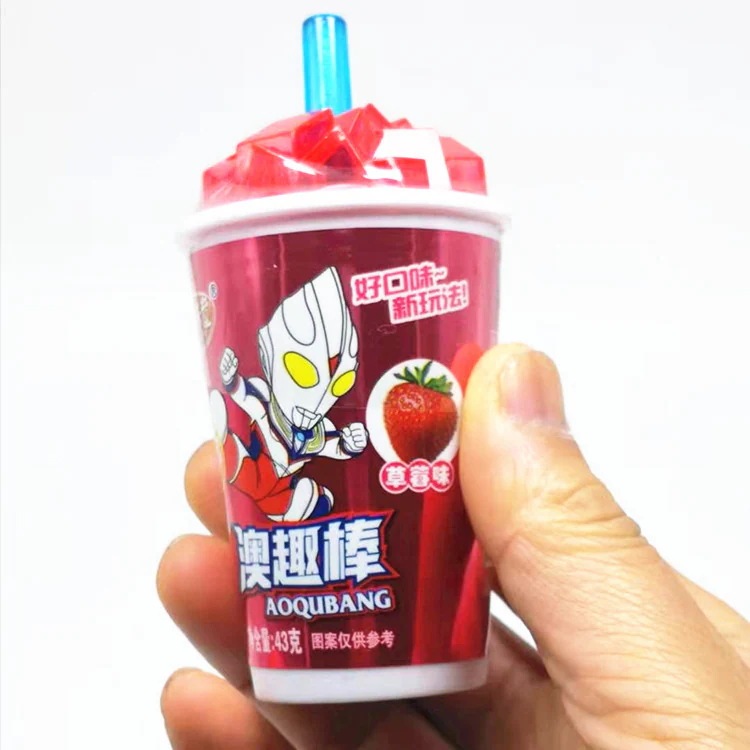 Lebao 漫画 オーストラリアの楽しいスティック 子供用スナック キャンディー 良い味 新しい遊び ストロベリー ブルーベリー オレンジ 個/8 箱/9 個