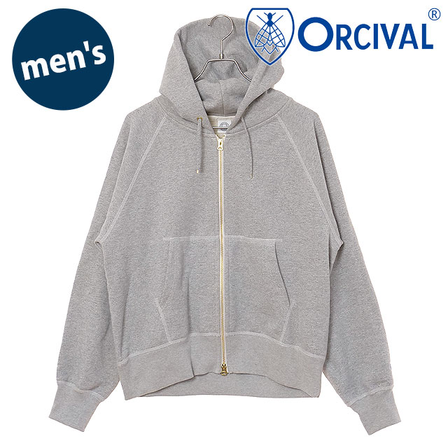 ジップフーディー [OR-C0427] ZIP HOODIE メンズ トップス スウェット ジップアップパーカー HEATHER-GREY 正規取扱店