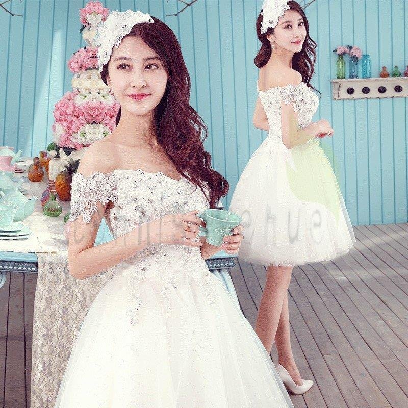 ミニドレス 白 安い ウエディングミニドレス 結婚式 ミニドレス 演奏会 パーティードレス ミニ 二