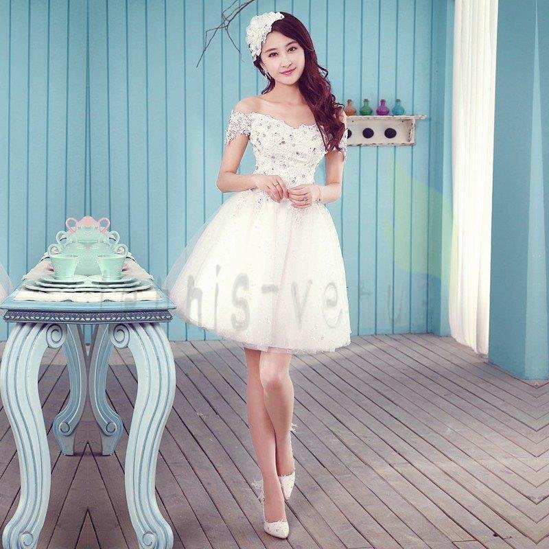 ミニドレス 白 安い ウエディングミニドレス 結婚式 ミニドレス 演奏会 パーティードレス ミニ 二