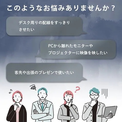 慶洋エンジニアリング ANS136 HDMIワイヤレス出力用 映像・音声を出力できる ブラック