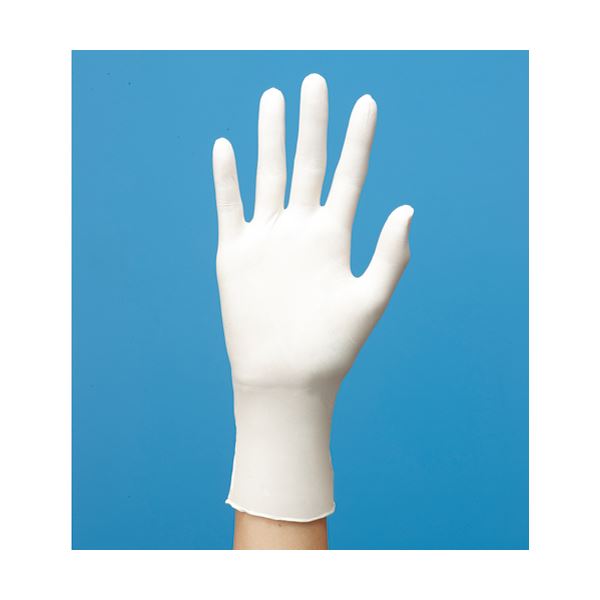 （まとめ） ファーストレイトプレミアニトリルPFグローブ パウダーフリー ホワイト SS FR-855 1箱（100枚） [x5セット]