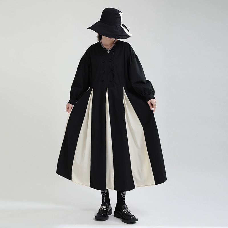 2024人気新作シャツワンピースロングトップス韓国ファッション春服レディース長袖