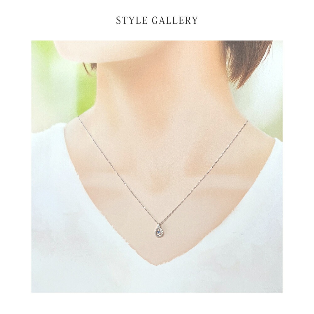 9月 ネックレス しずく シルバー 151824221009 9月 ネックレス しずく シルバー 151824221009