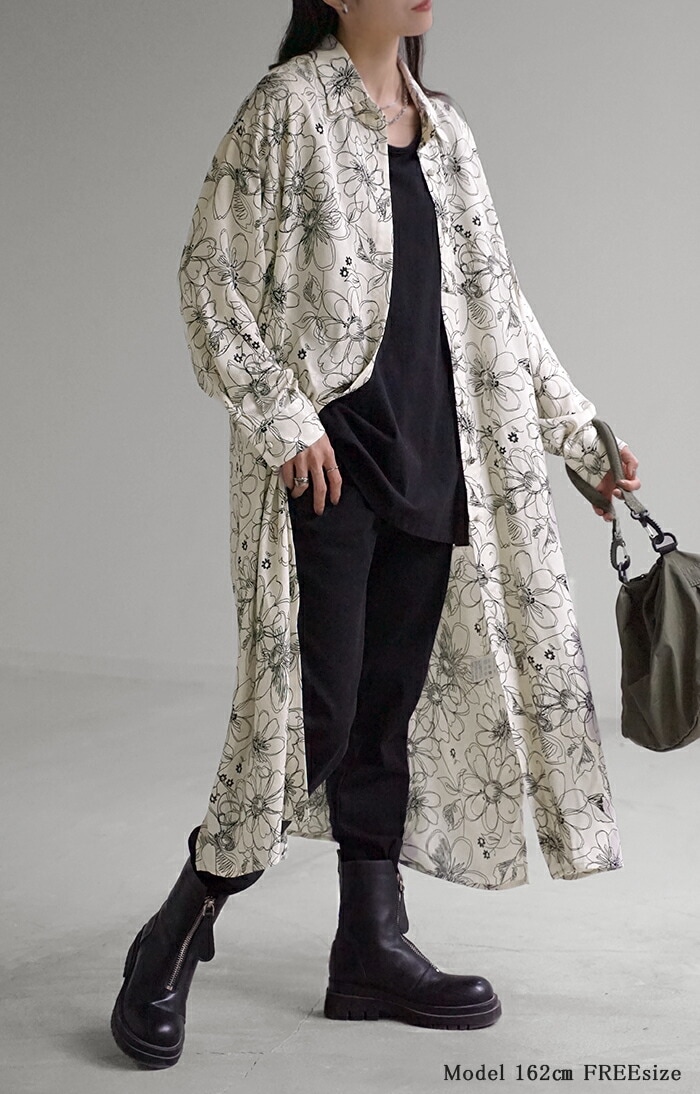 ワンピース シャツ 花柄 ワンピ シフォンワンピース ロングワンピース トップス チュニック ロングシャツ ロング レディース 長袖 きれいめ シャツワンピース 透け 体型カバー シフォン ブラウス ワンピース シャツ 花柄 ワンピ シフォンワンピース ロングワンピース トップス チュニック ロングシャツ ロング レディース 長袖 きれいめ シャツワンピース 透け 体型カバー シフォン ブラウス