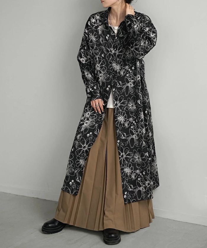 ワンピース シャツ 花柄 ワンピ シフォンワンピース ロングワンピース トップス チュニック ロングシャツ ロング レディース 長袖 きれいめ シャツワンピース 透け 体型カバー シフォン ブラウス ワンピース シャツ 花柄 ワンピ シフォンワンピース ロングワンピース トップス チュニック ロングシャツ ロング レディース 長袖 きれいめ シャツワンピース 透け 体型カバー シフォン ブラウス