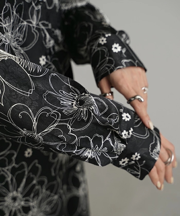 ワンピース シャツ 花柄 ワンピ シフォンワンピース ロングワンピース トップス チュニック ロングシャツ ロング レディース 長袖 きれいめ シャツワンピース 透け 体型カバー シフォン ブラウス ワンピース シャツ 花柄 ワンピ シフォンワンピース ロングワンピース トップス チュニック ロングシャツ ロング レディース 長袖 きれいめ シャツワンピース 透け 体型カバー シフォン ブラウス