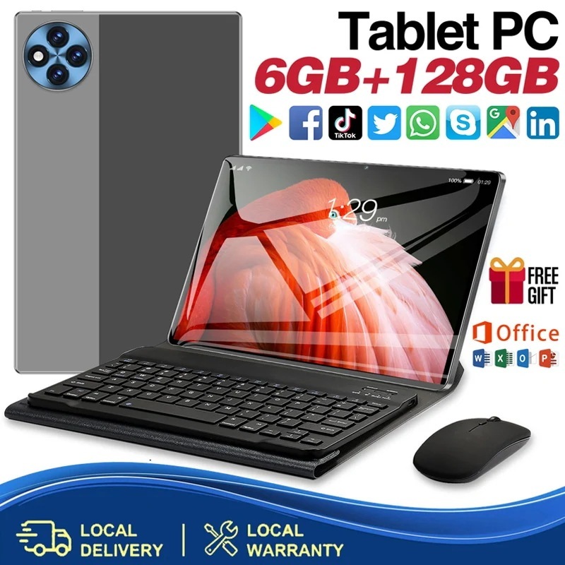 タブレットPC 本体 Matex5 Android14 10.1インチ Wi-Fiモデル 6GB+128GB SIMフリー WIFI 大画面 6000mAh タブレット 軽量 おすすめ 在宅勤務 お絵