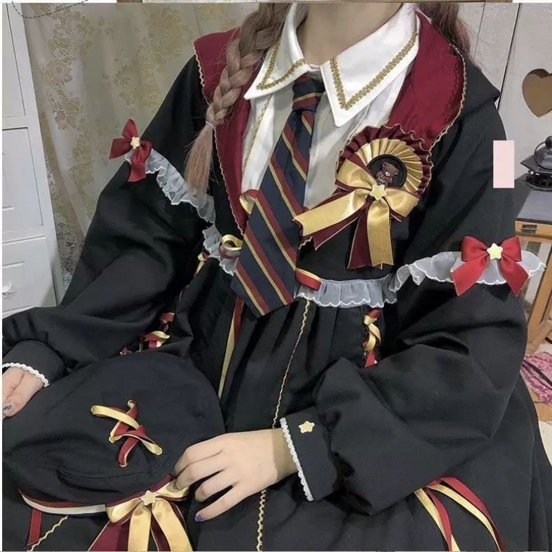 フルセット+ぼうし魔法少女制服セットロリータのスカート甘いかわいいアカデミー風