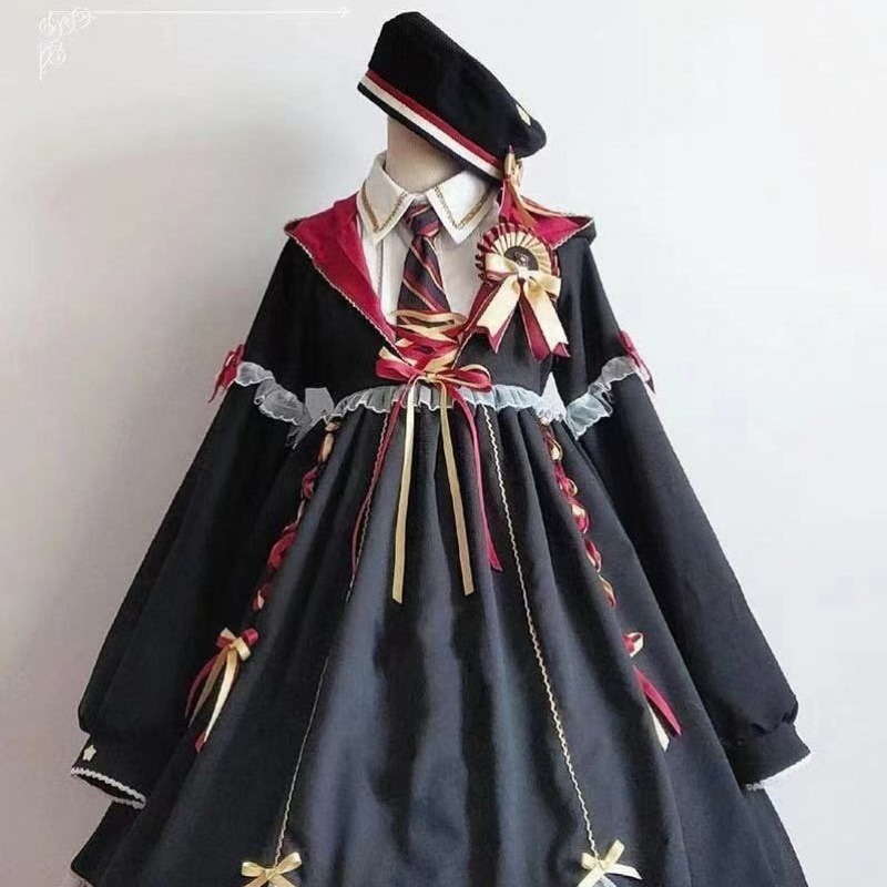 フルセット+ぼうし魔法少女制服セットロリータのスカート甘いかわいいアカデミー風