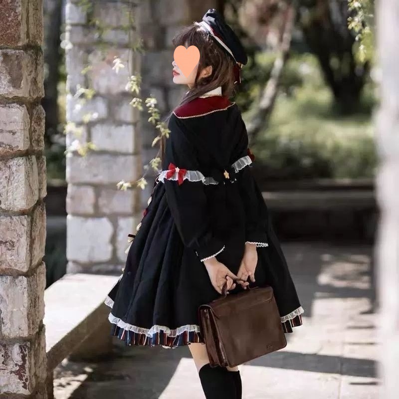 フルセット+ぼうし魔法少女制服セットロリータのスカート甘いかわいいアカデミー風