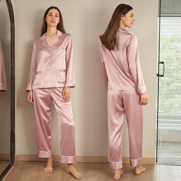 Qoo10] LILYSILK 【美肌に導くシルクパジャマ】シルクパジャ