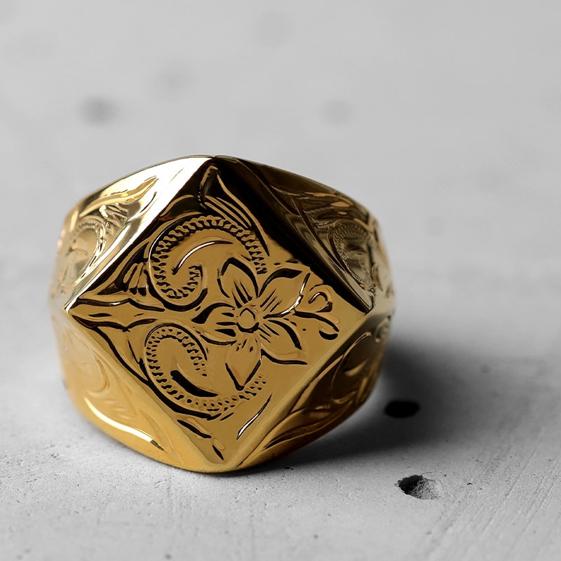 BFF 印台リング カレイキニ [bffr013-g-l]