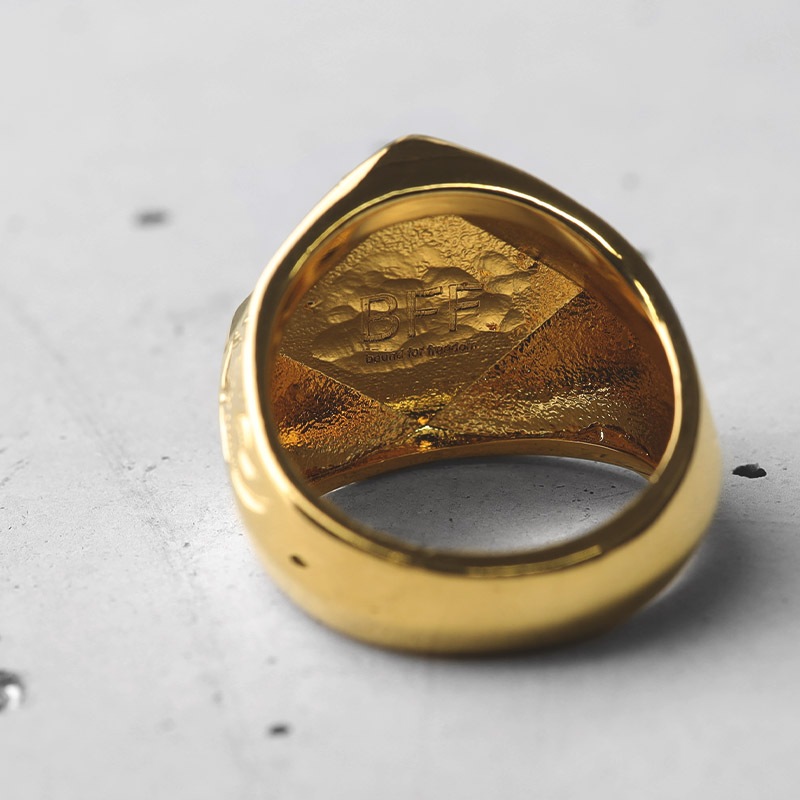 BFF 印台リング カレイキニ [bffr013-g-l]